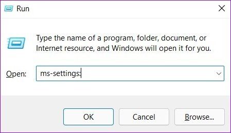 Open Settings on Windows 11