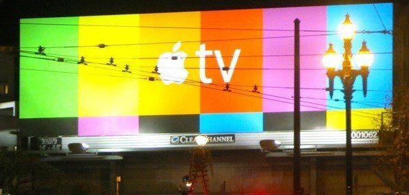 The New Apple Tv Billboard Rainbow The Castro At Night San Francisco 2015