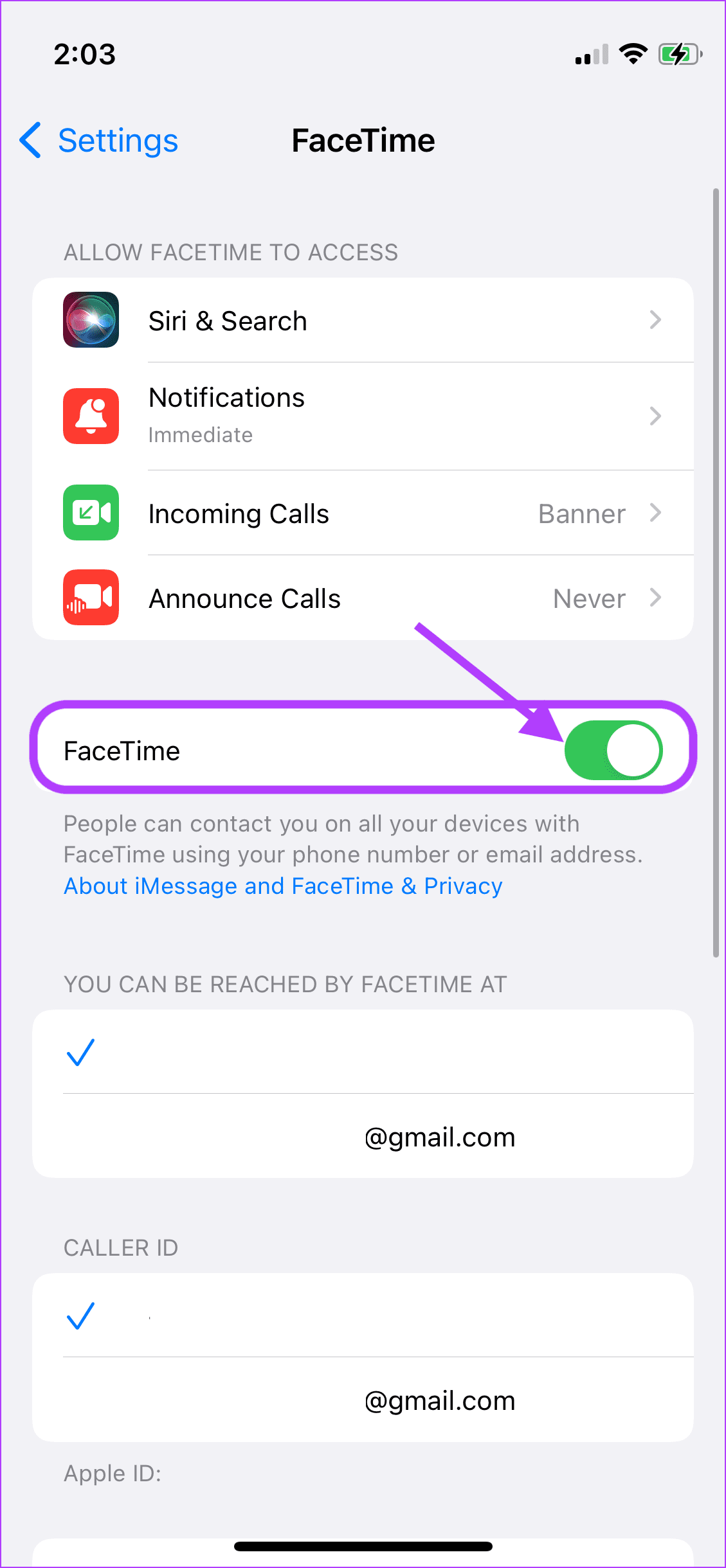 2. Sing out of FaceTime 3