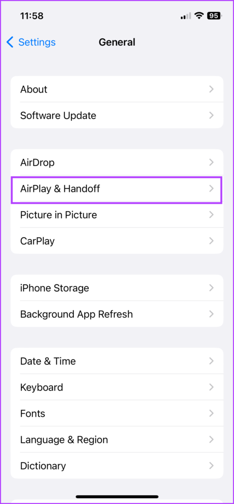 Click AirPlay & Handoff